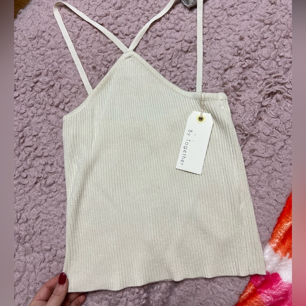 cream top, new with tags